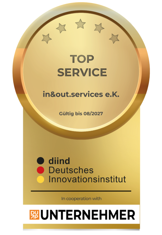 Siegel Top Service, gültig bis August 2027